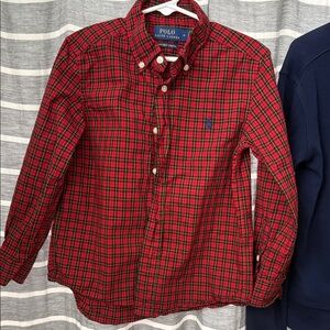 Polo by Ralph Lauren Red, Black  Checkered Shirt